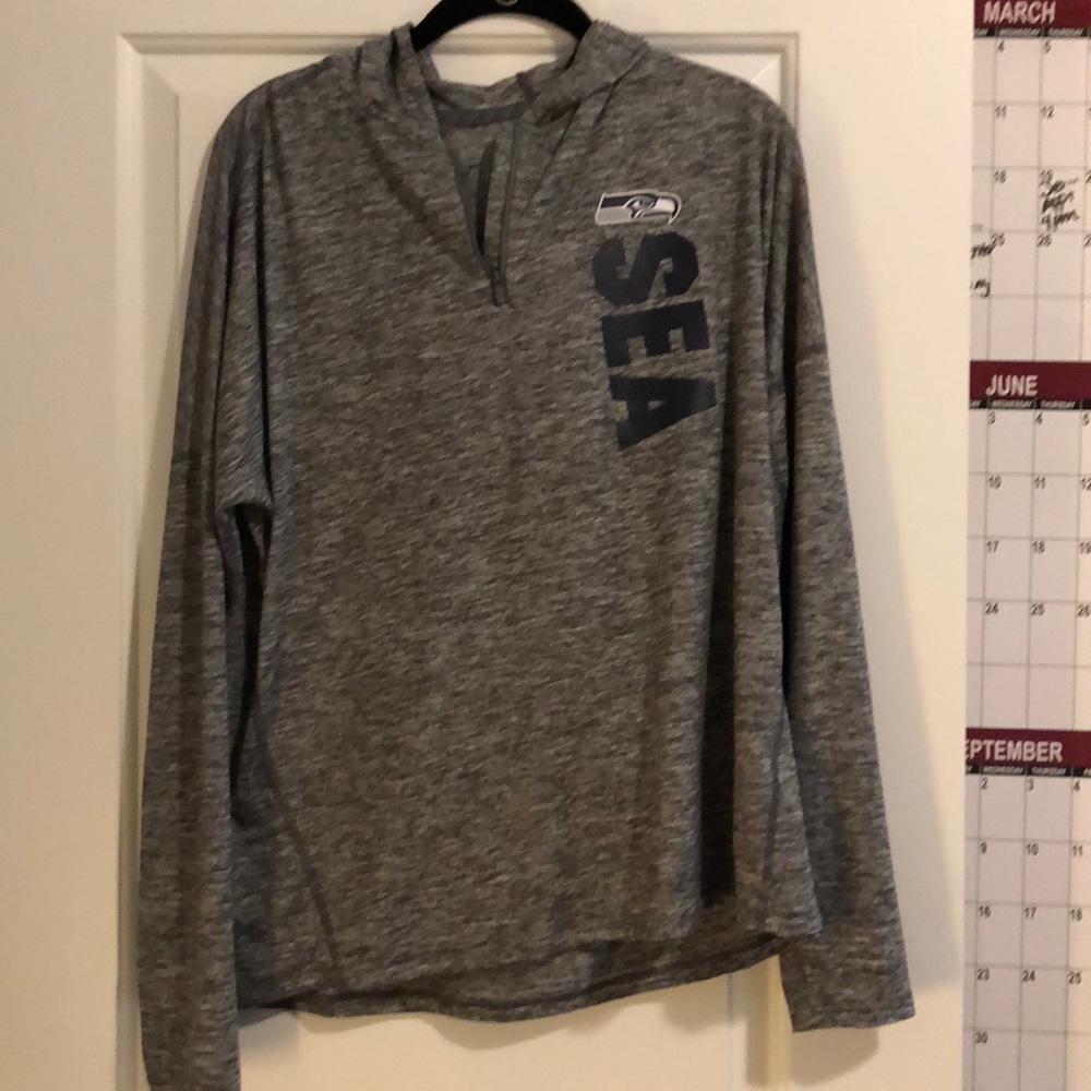 Seahawks Nike 1/4 Zip Hooded Jacket